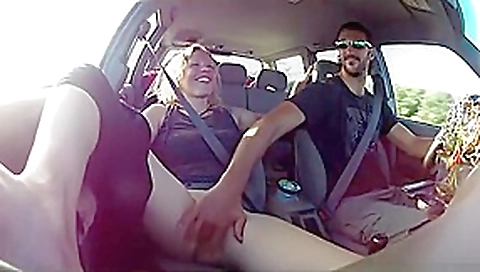 Playing With The GFs Pussy On A Roadtrip Playing With The GFs Pussy On A Roadtrip