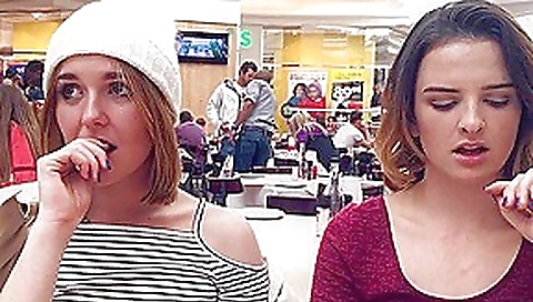 Two slutty girlfriends found a guy and fucked with him...