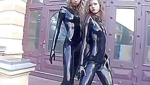 Girlfriends in latex