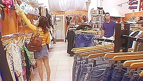 two guys a girl and a clothing store two guys a girl and a clothing store