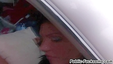 Brazen ###ad blows cock in public Brazen ###ad blows cock in public