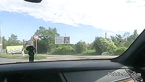 Brunette student 18+ suck and fuck big cock in car Brunette student 18+ suck and fuck big cock in car